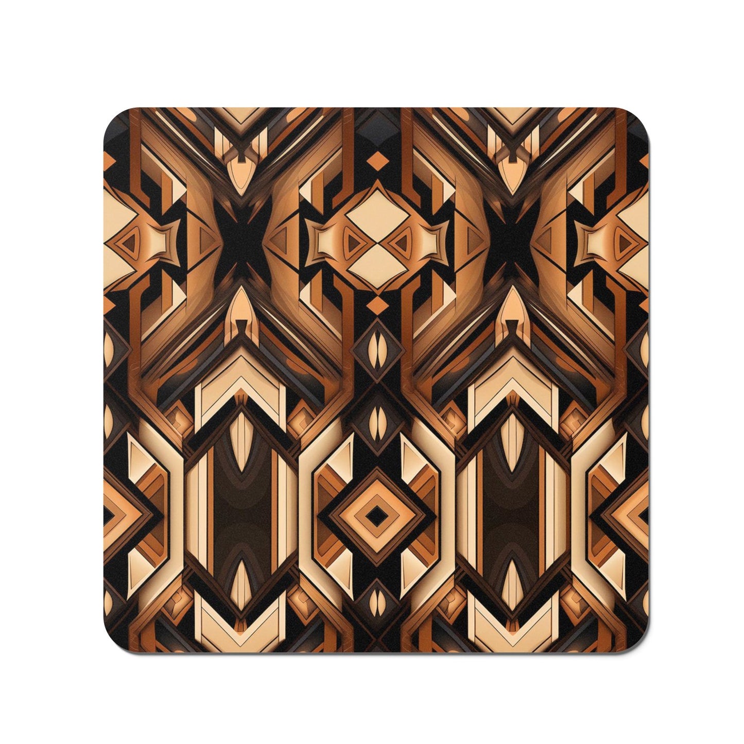 Black And Brown Intricate Pattern Coasters