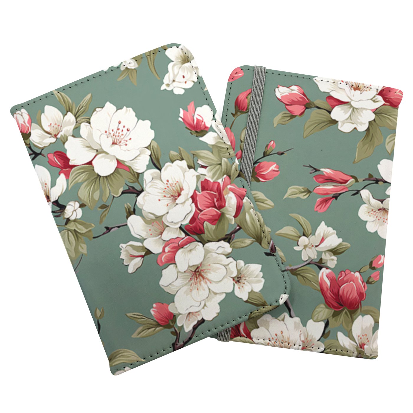 Pink And White Blossom Passport Cover
