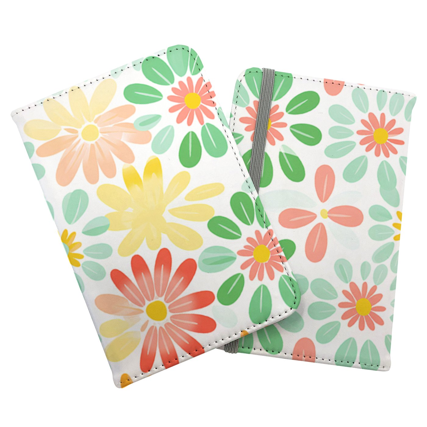 Green and Yellow Flowers Passport Cover