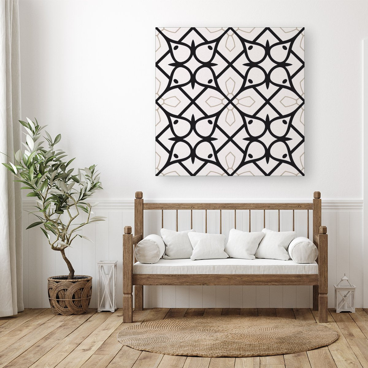 Arabic Style Pattern Canvas
