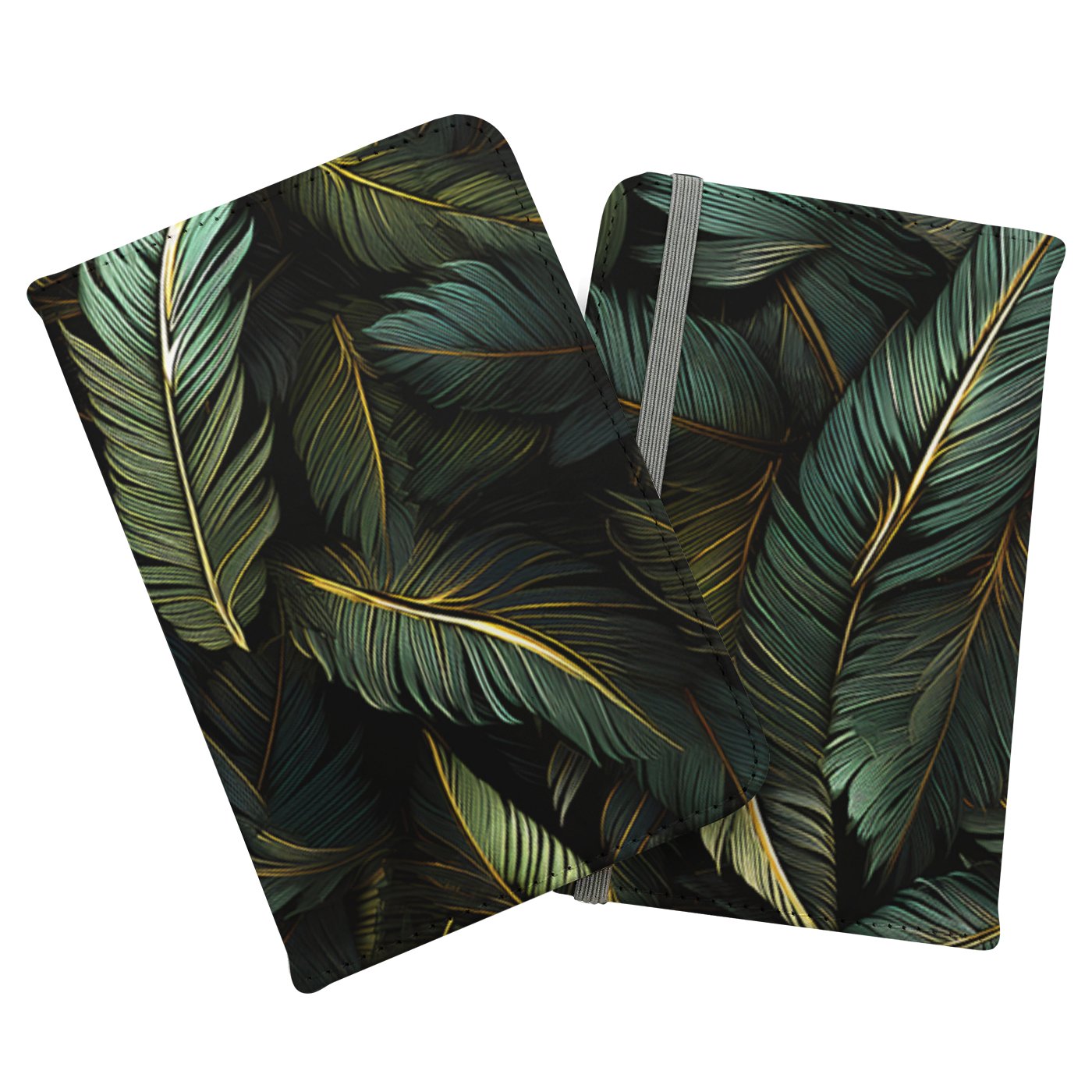 Green and Gold Leaves Passport Cover