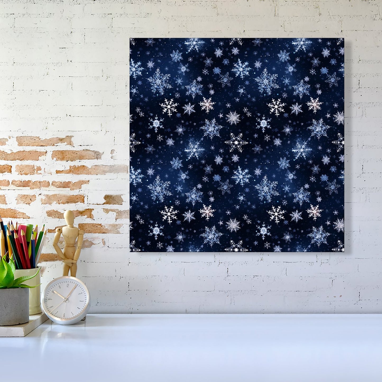 Dreamy And Magical Snowflake Canvas