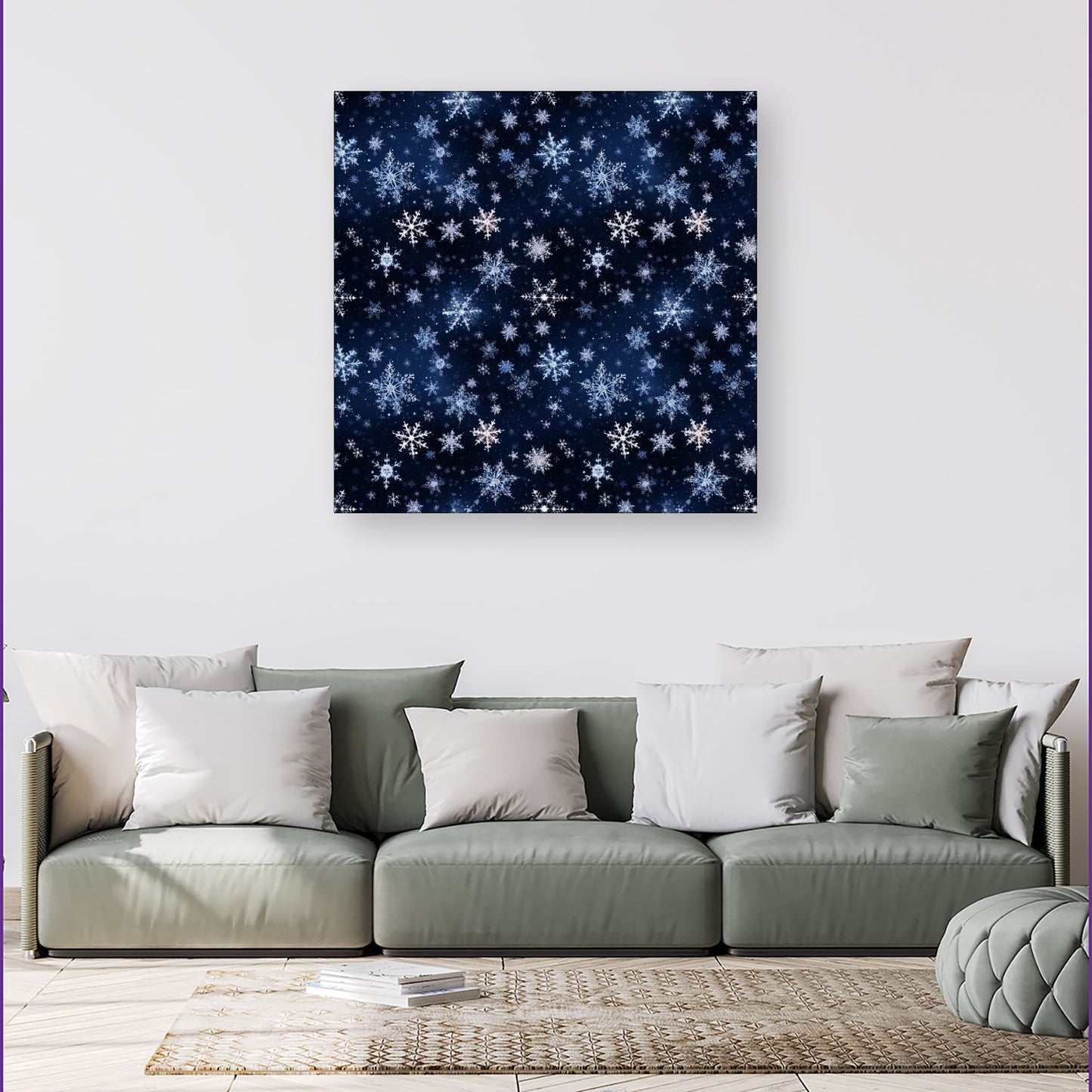 Dreamy And Magical Snowflake Canvas