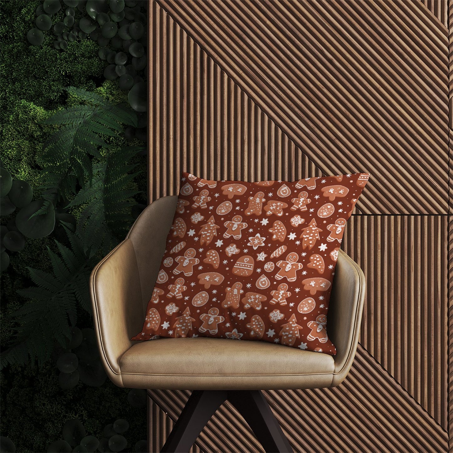 Gingerbread Cookies Outdoor Cushion