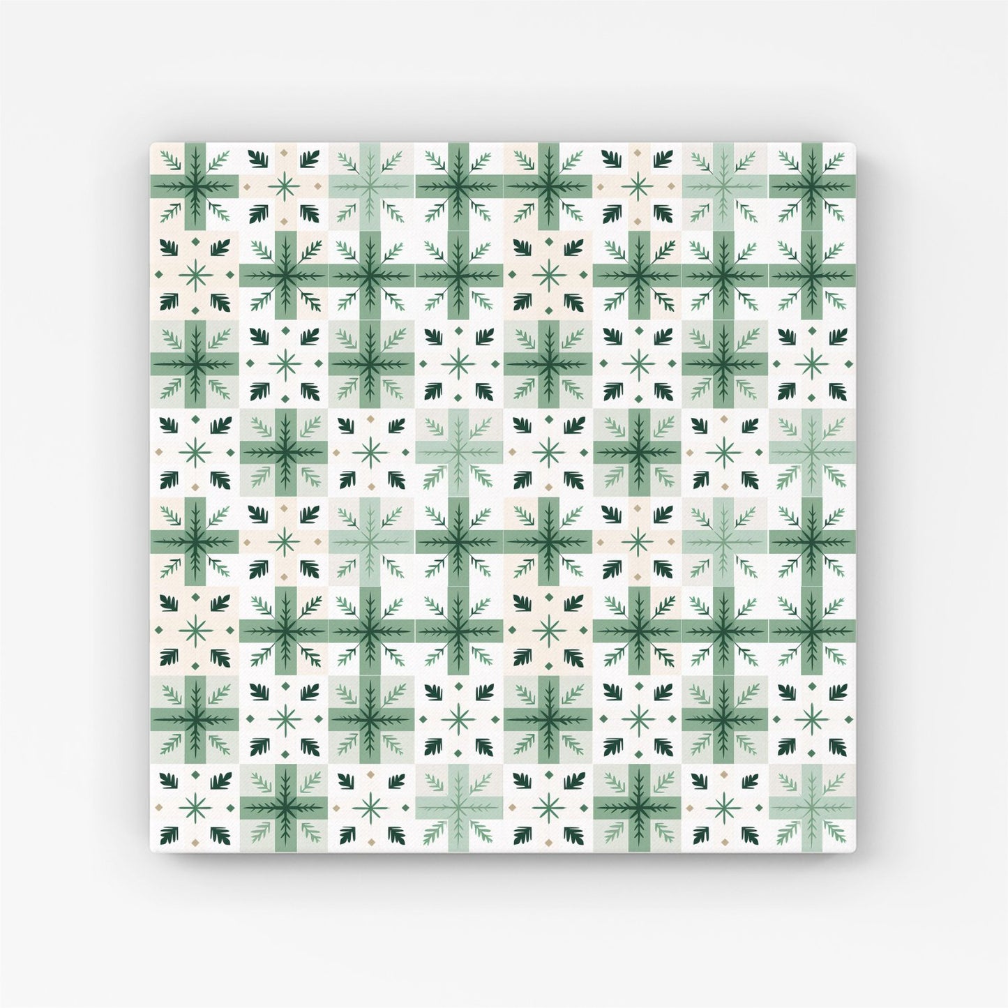 Christmas Quilting Squares Canvas