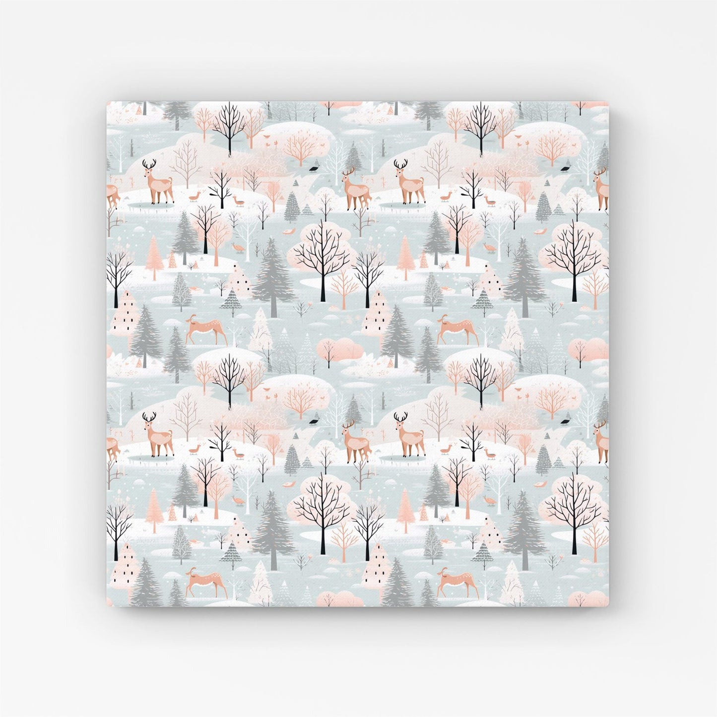 Whimsical Christmas Winter Wonderland Canvas