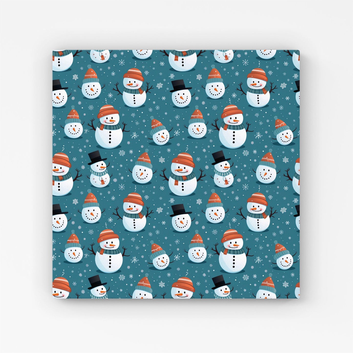 Jolly Christmas Snowmen Canvas