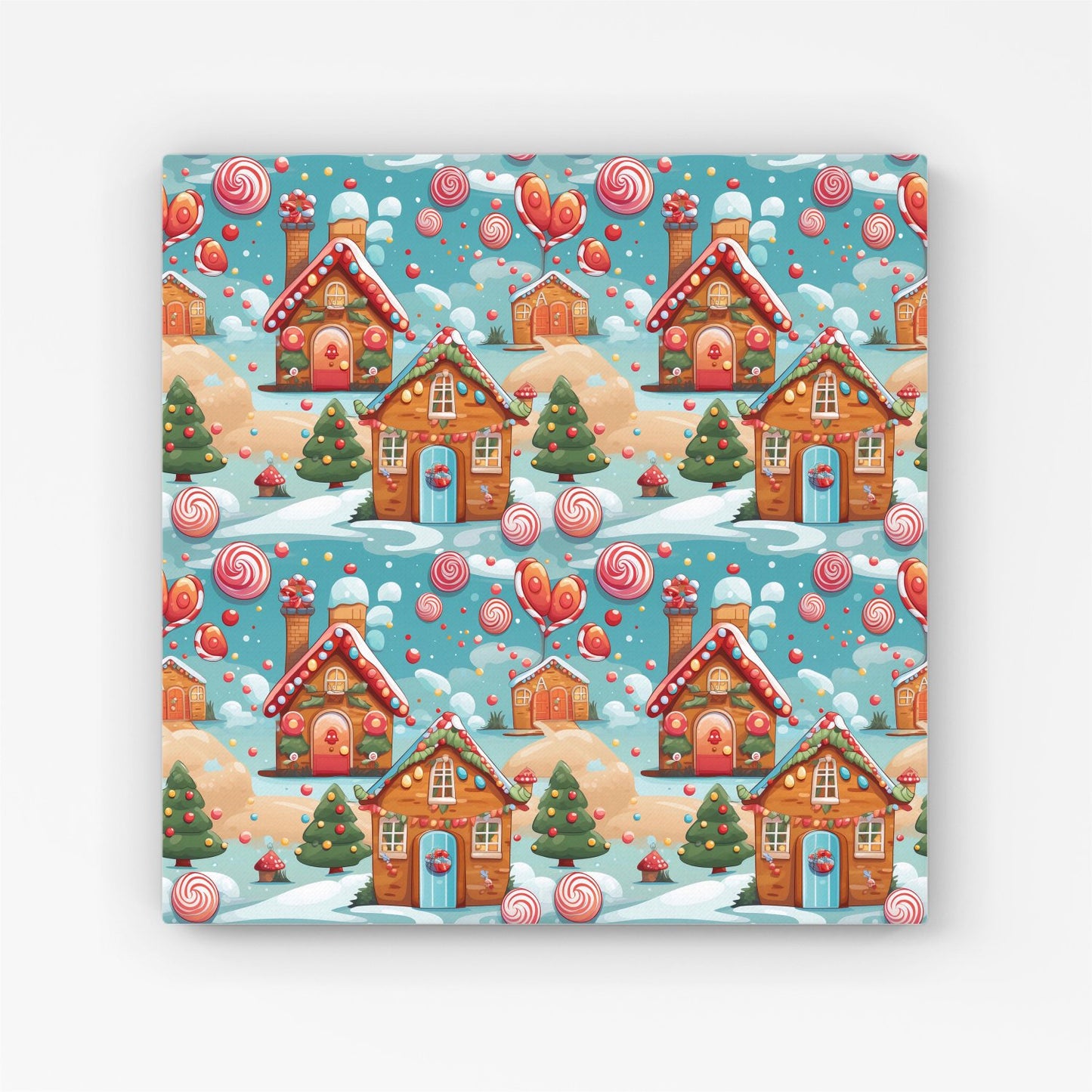Christmas Gingerbread House Canvas