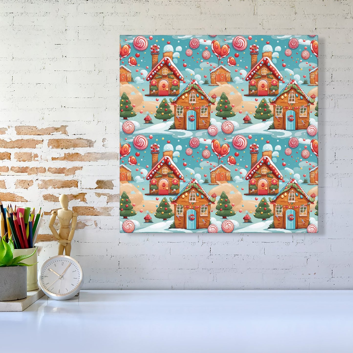 Christmas Gingerbread House Canvas