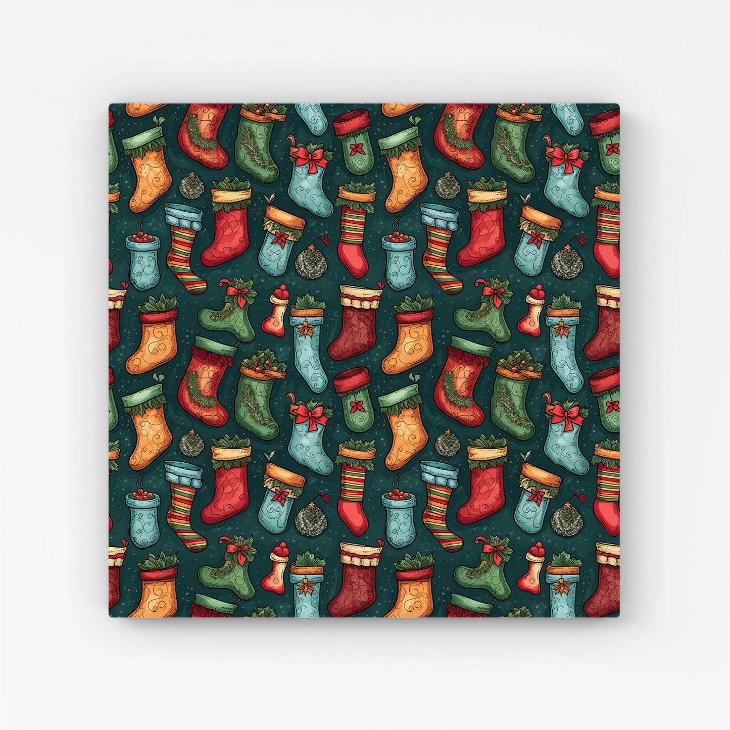 Christmas Stockings Canvas