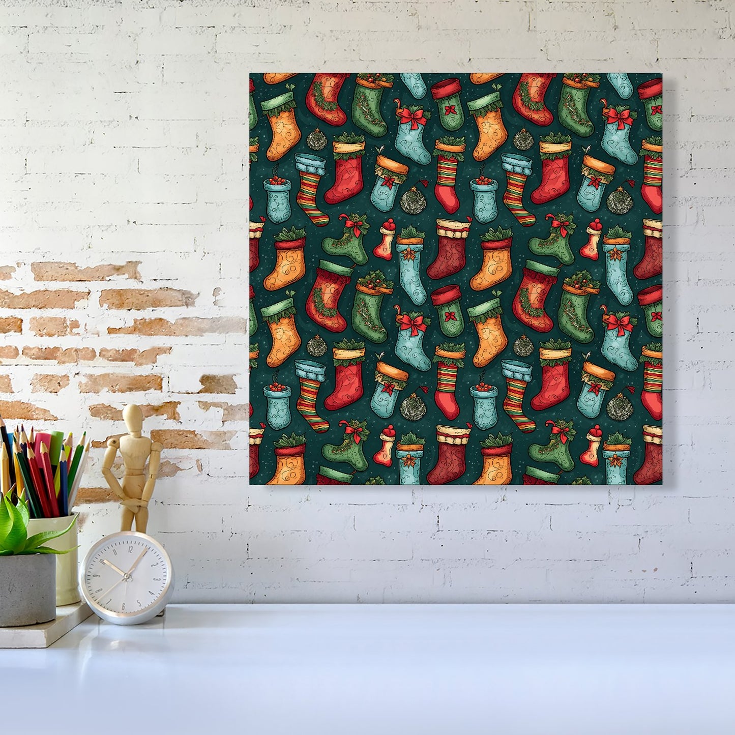Christmas Stockings Canvas