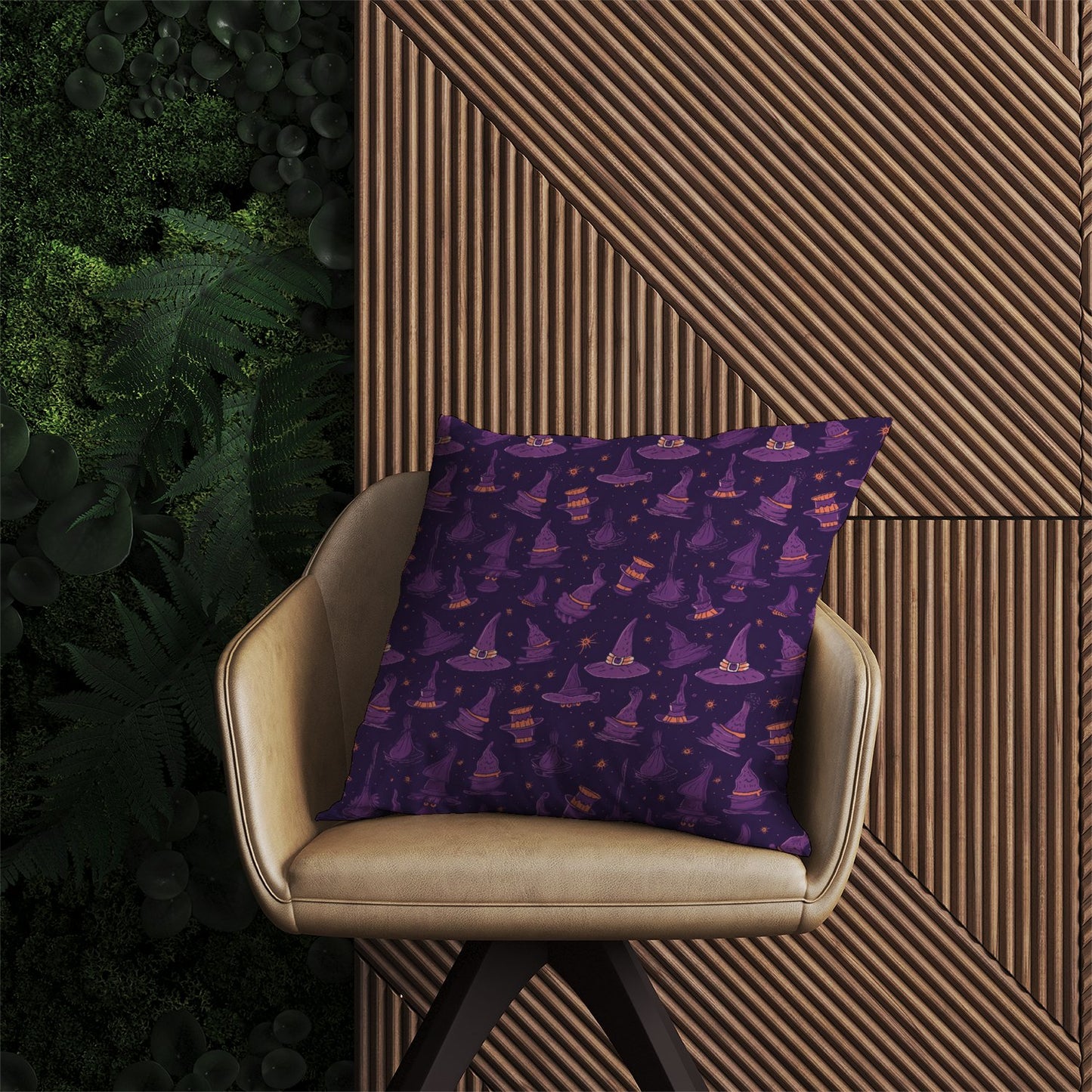 Witch Hats And Broomsticks Outdoor Cushion