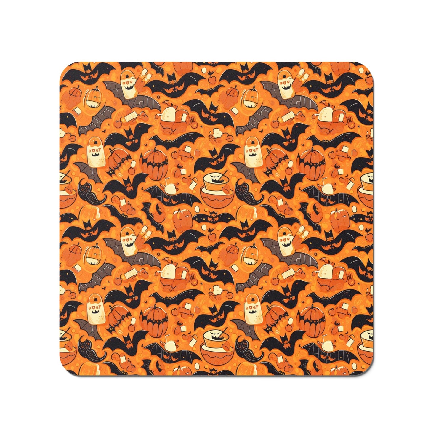 Candy-Filled Treat Bags And Bats Coasters