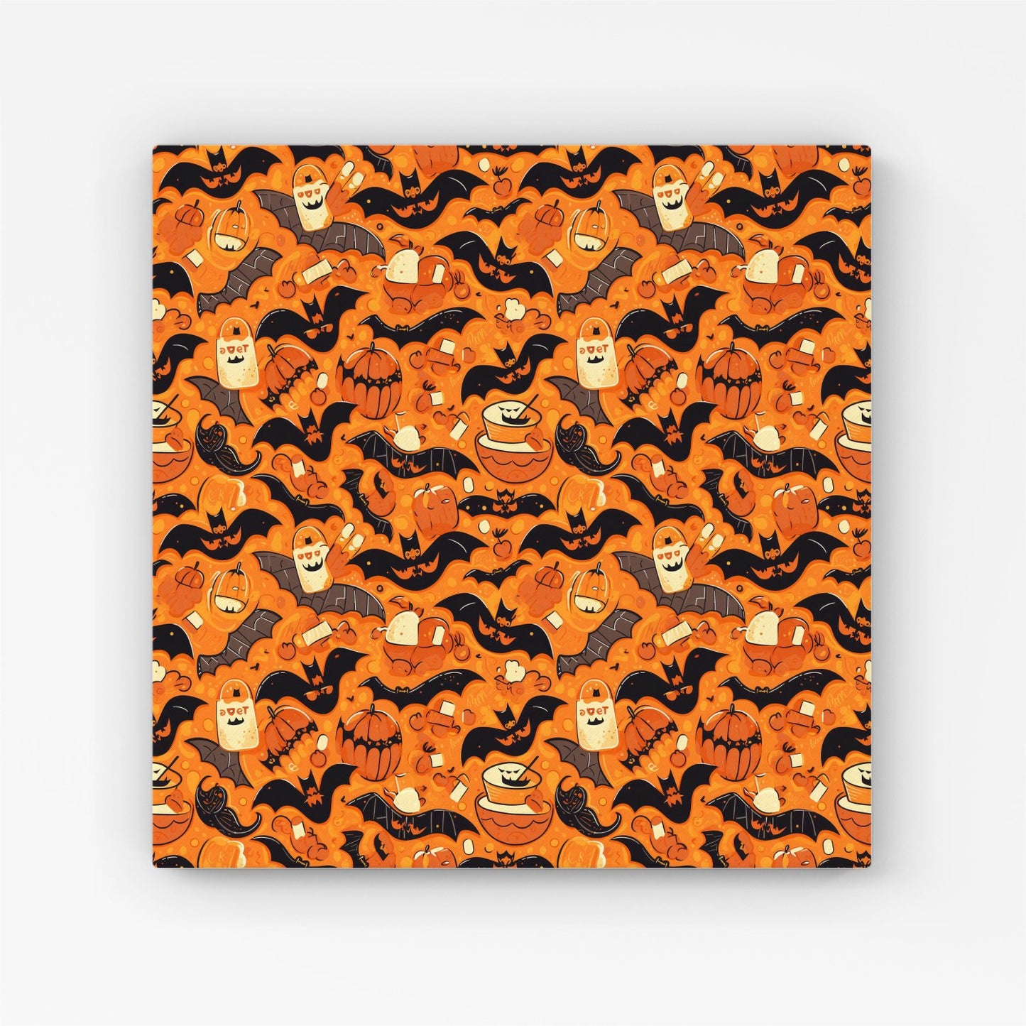 Candy-Filled Treat Bags And Bats Canvas