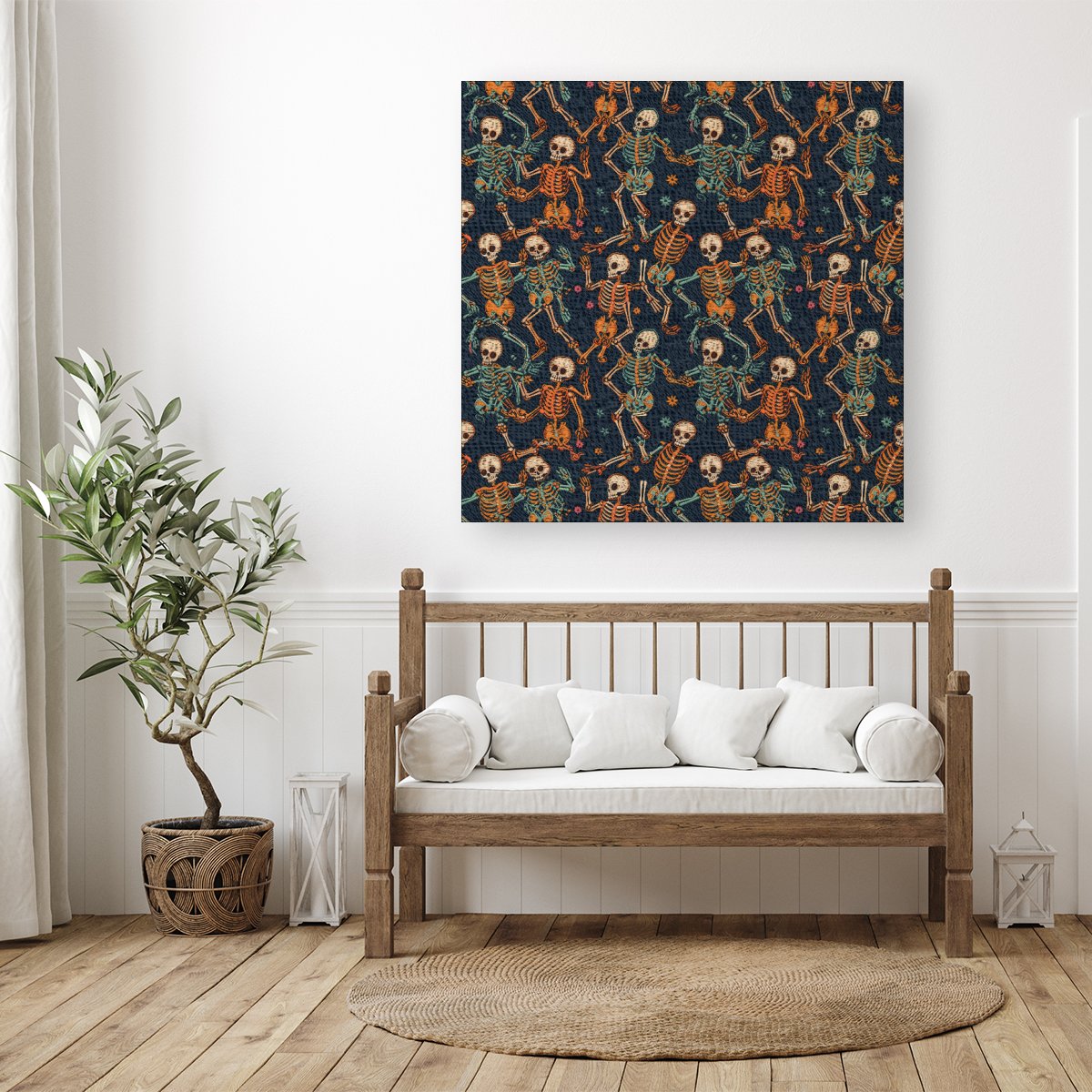 Dancing Skeletons Canvas