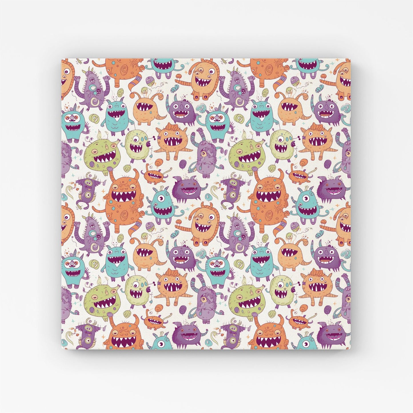 Playful Halloween Monsters Canvas