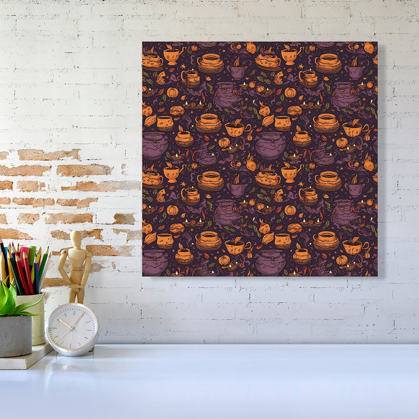 Wicked Witches Bubbling Cauldrons Canvas