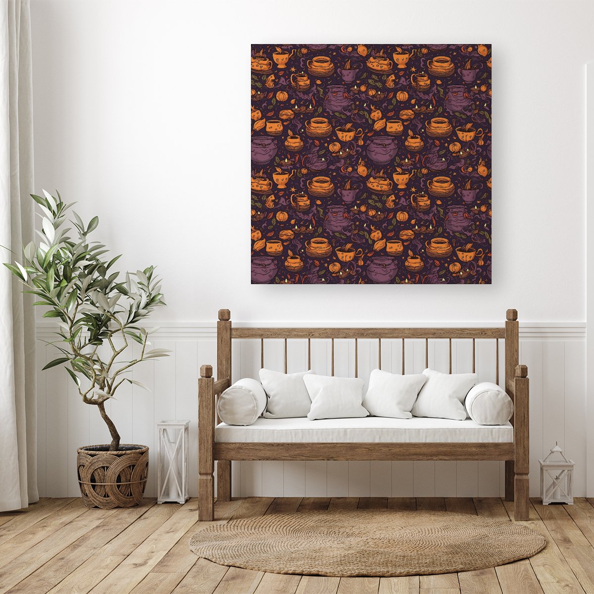 Wicked Witches Bubbling Cauldrons Canvas