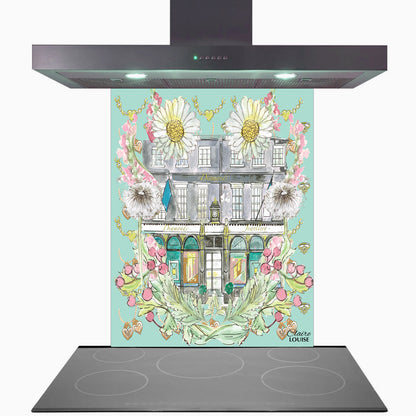 Tiffany In Full Bloom Glass Kitchen Splashback