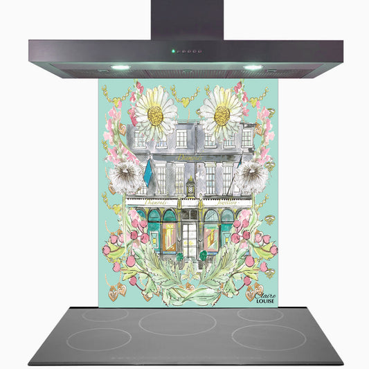 Tiffany In Full Bloom Glass Kitchen Splashback