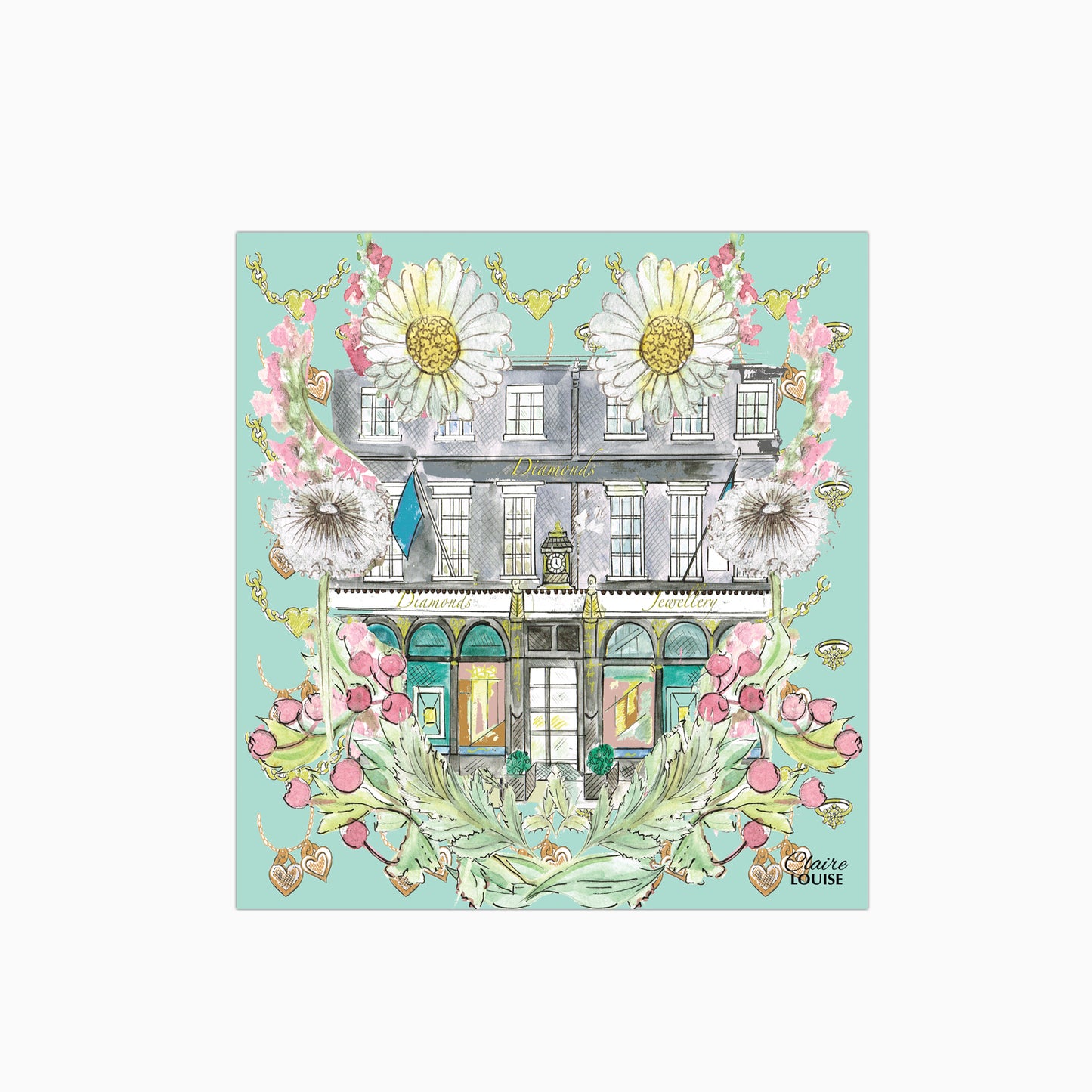 Tiffany In Full Bloom Glass Kitchen Splashback