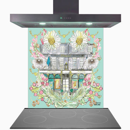 Tiffany In Full Bloom Glass Kitchen Splashback