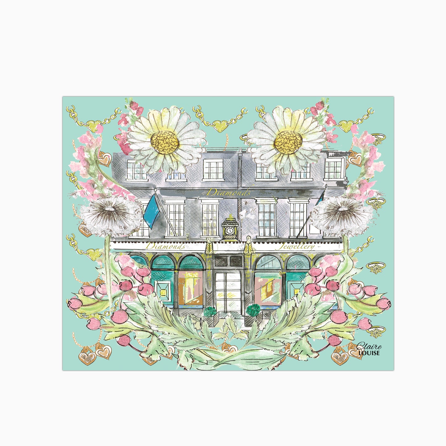 Tiffany In Full Bloom Glass Kitchen Splashback