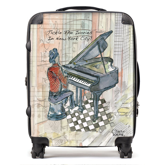 Tickle The Ivories In New York City Suitcase