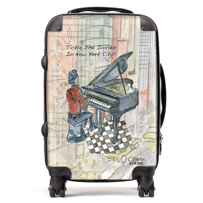 Tickle The Ivories In New York City Suitcase