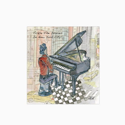 Tickle The Ivories In New York City Glass Kitchen Splashback