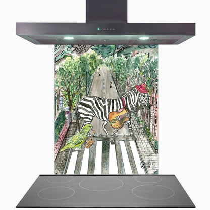 Abbey Road Glass Kitchen Splashback