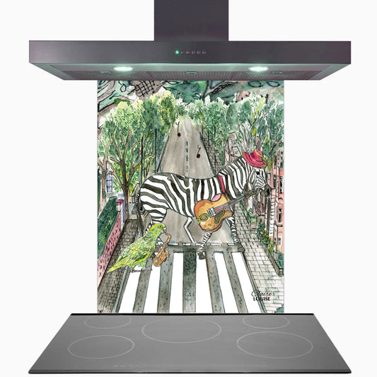 Abbey Road Glass Kitchen Splashback