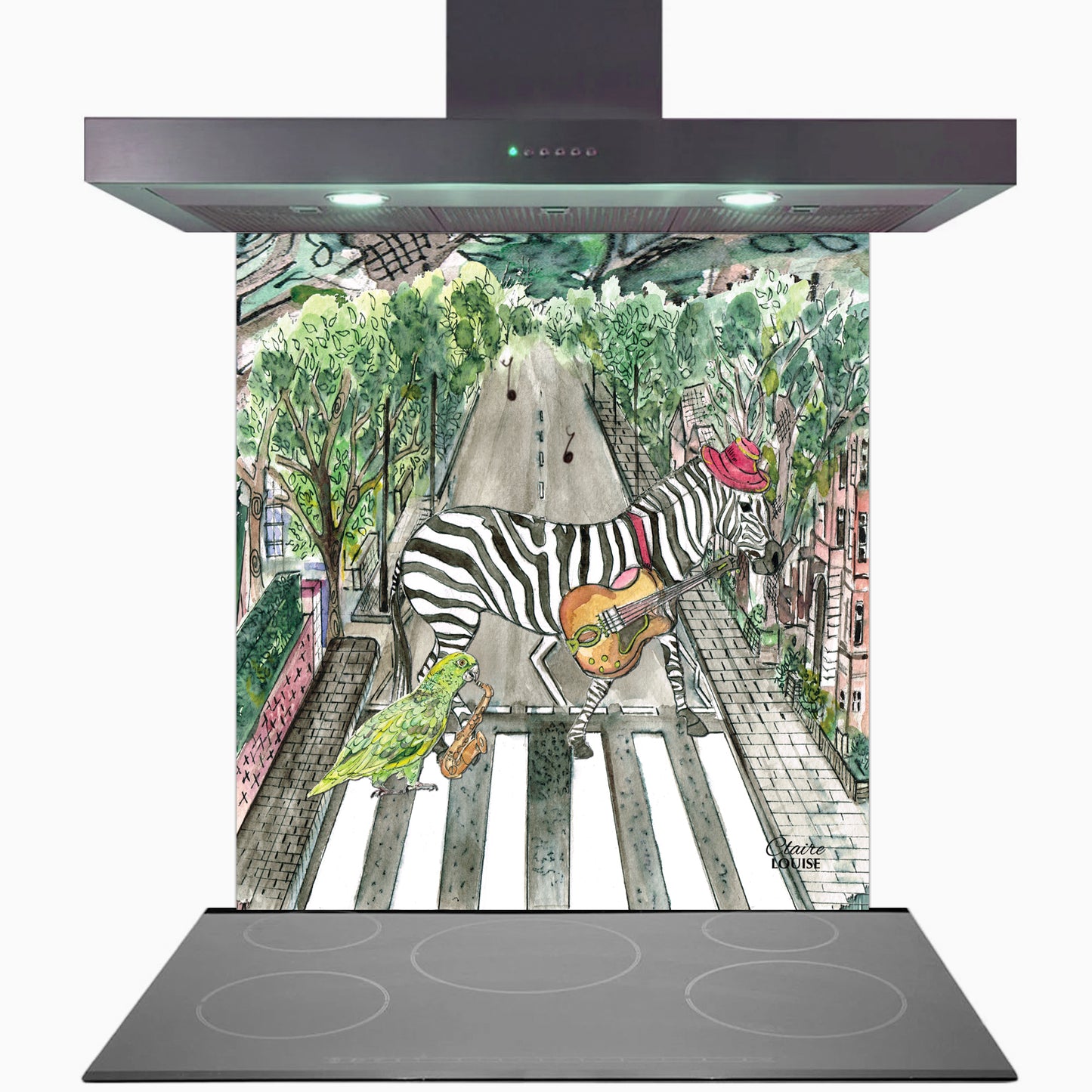 Abbey Road Glass Kitchen Splashback