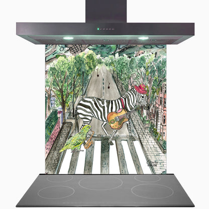 Abbey Road Glass Kitchen Splashback