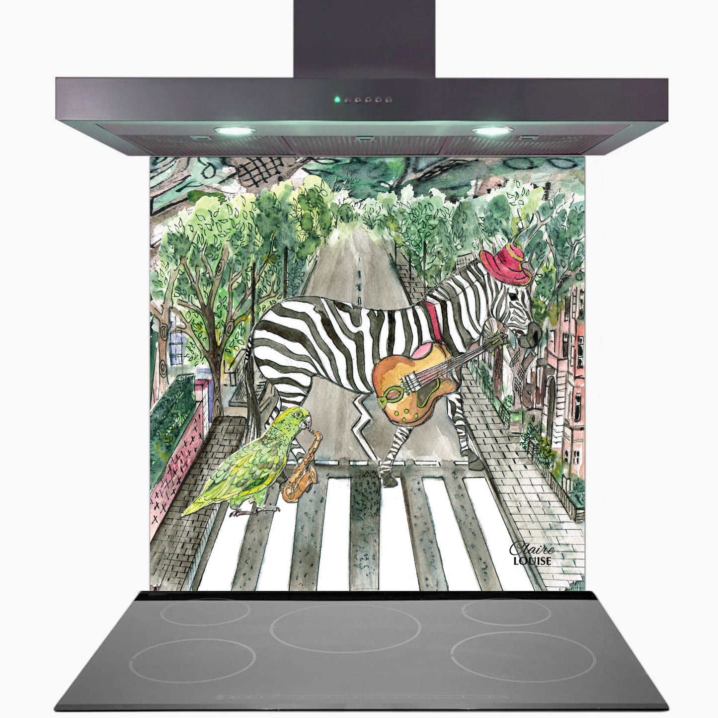 Abbey Road Glass Kitchen Splashback