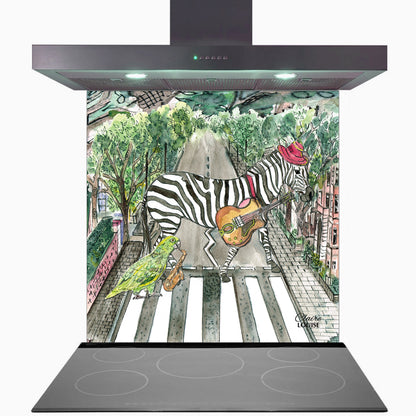 Abbey Road Glass Kitchen Splashback