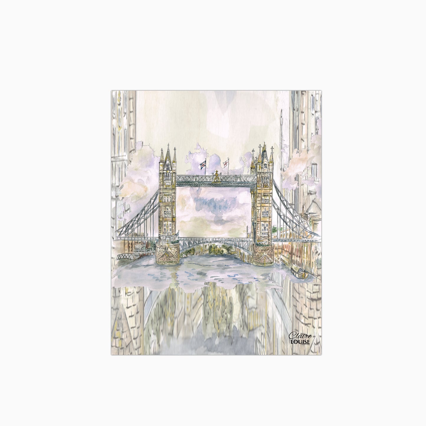 Tower Bridge London Glass Kitchen Splashback
