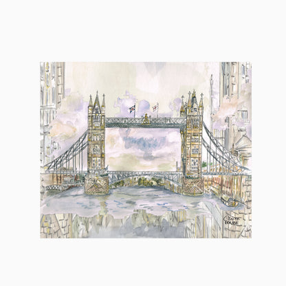 Tower Bridge London Glass Kitchen Splashback