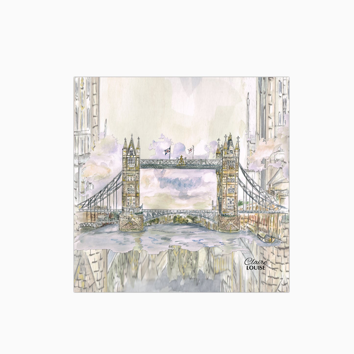 Tower Bridge London Glass Kitchen Splashback