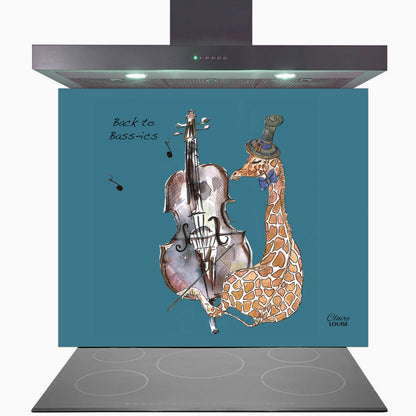 Double Bass Glass Kitchen Splashback