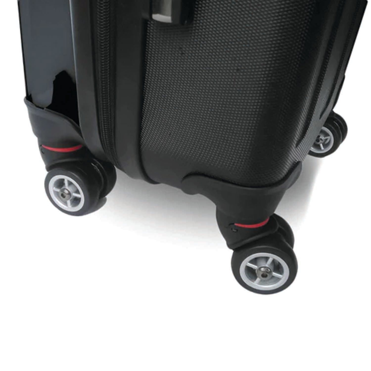 Australia Velocity Suitcase - Close up of 360 spinner wheels