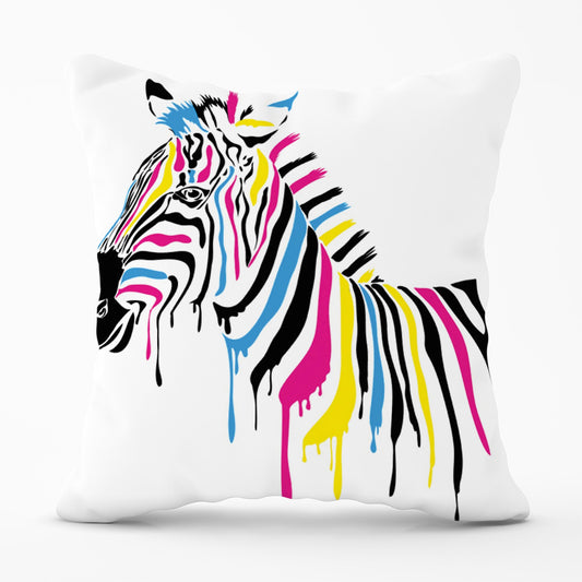 Multi Coloured Zebra Cushions