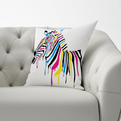 Multi Coloured Zebra Cushions