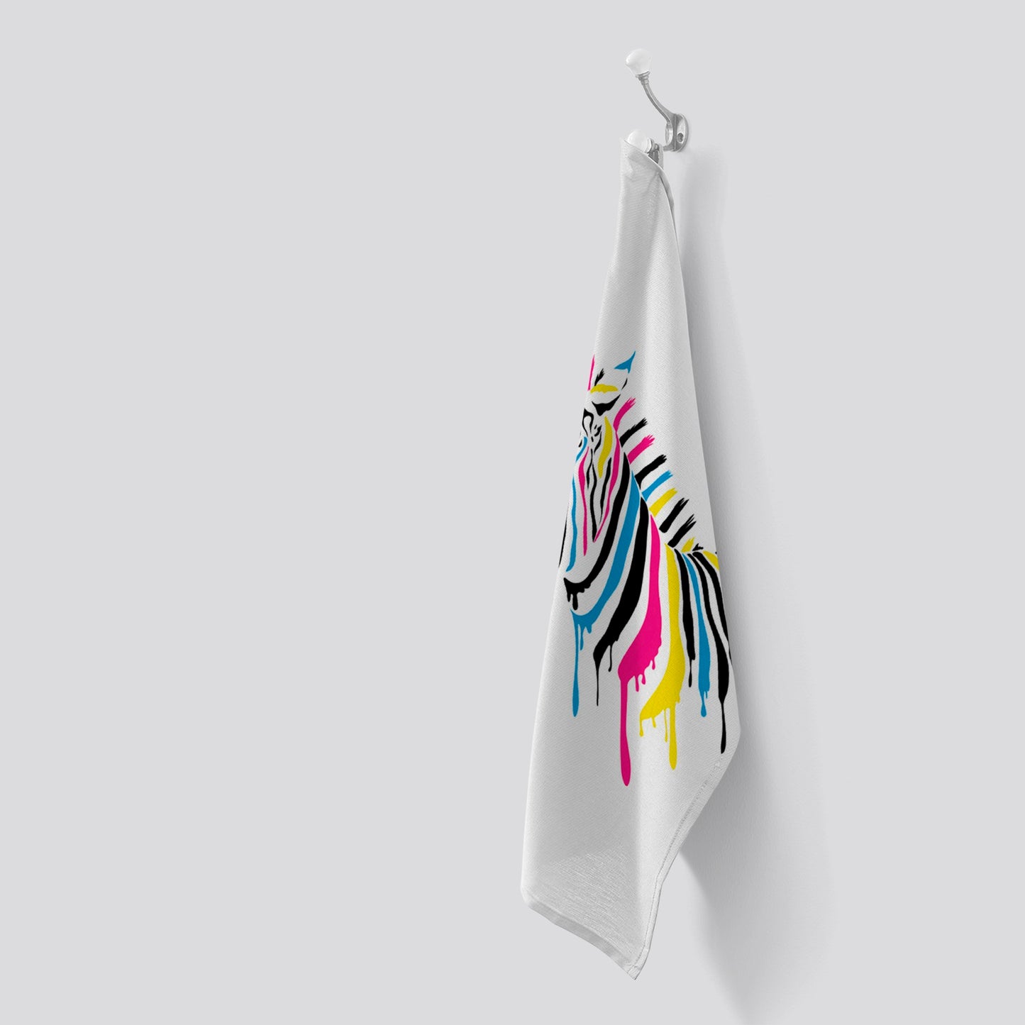 Multi Coloured Zebra Tea Towel