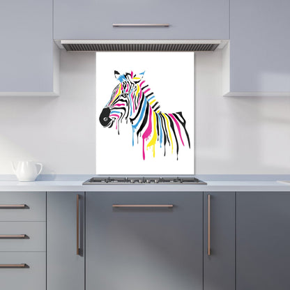 Multi Coloured Zebra Kitchen Splashback