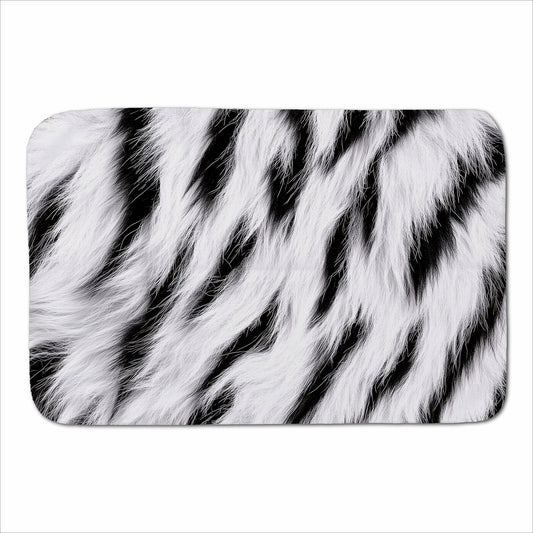 White Tiger Print Sherpa Blanket