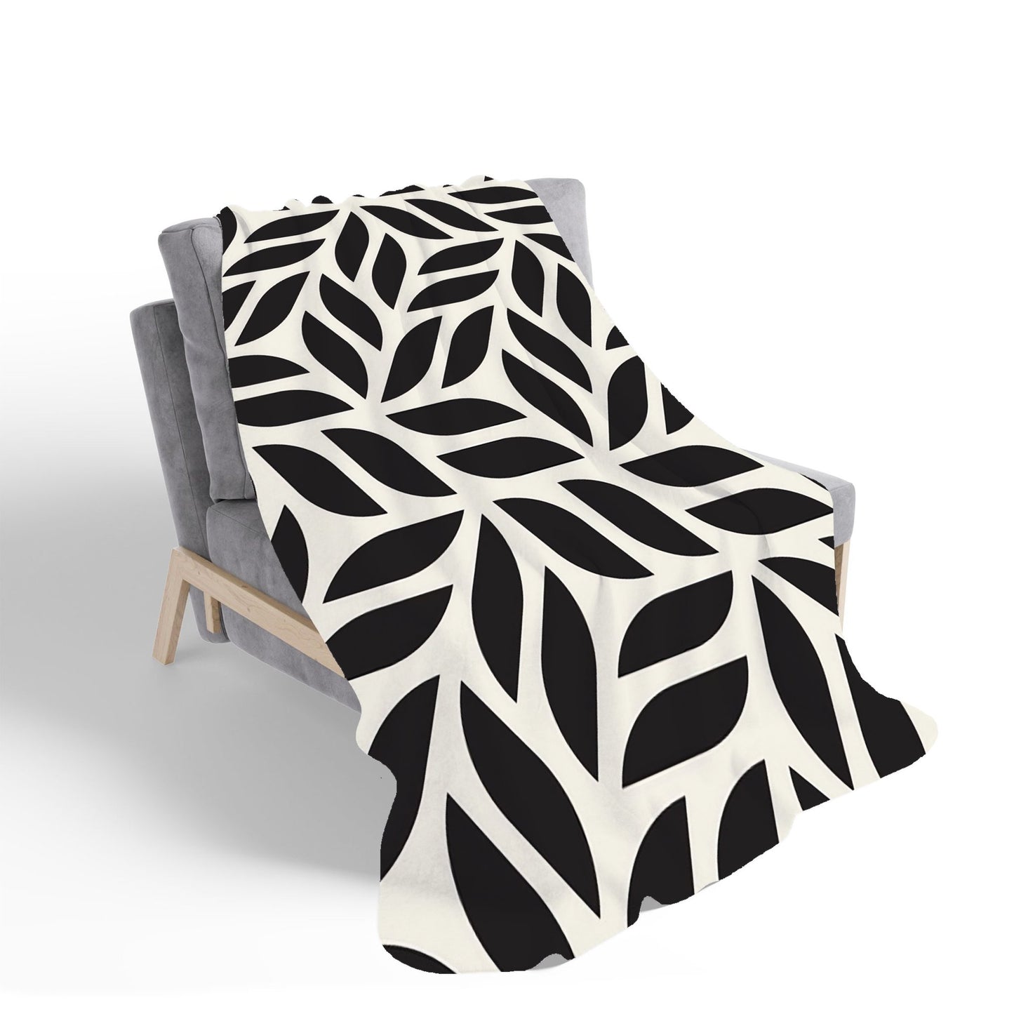 Modern Stylish Abstract Texture Sherpa Blanket