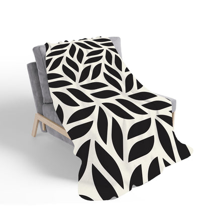 Modern Stylish Abstract Texture Sherpa Blanket