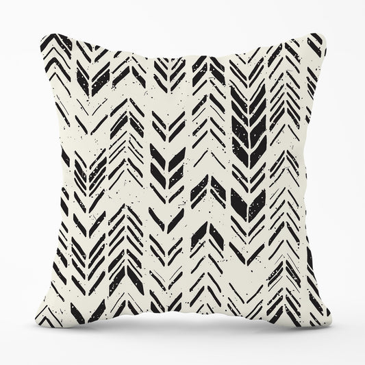 Hand Drawn Chevron Pattern Cushions