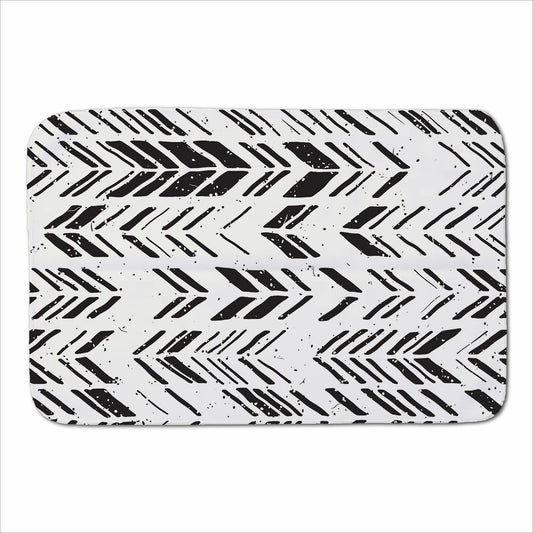 Hand Drawn Chevron Pattern Sherpa Blanket